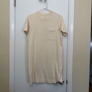 Everlane Cream T-Shirt Dress